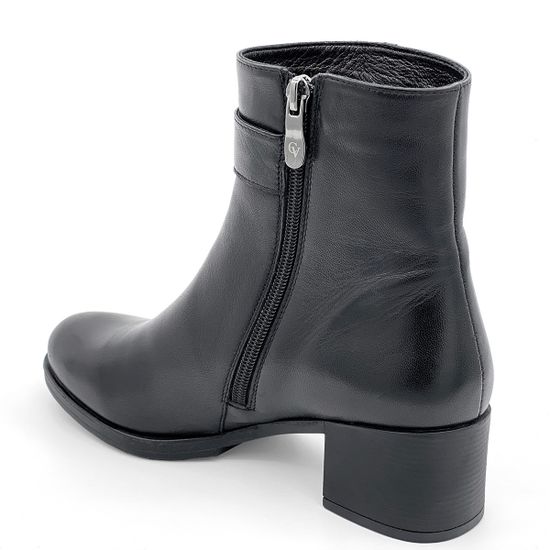 Ботинки Cover черные кожаные МЕХ - фото 3, 54M COV