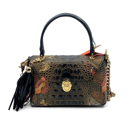 Сумка Marino Orlandi бронзовая мультиколор кожаная - фото 1, 