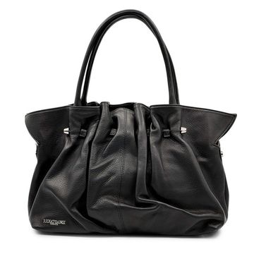 Сумка Renato Angi черная кожаная с текстильным клатчем - фото 1, 3505381 RA NERO