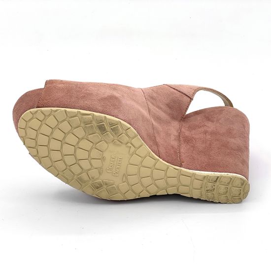 Босоножки Cesare Paciotti замшевые розовые - фото 4, 