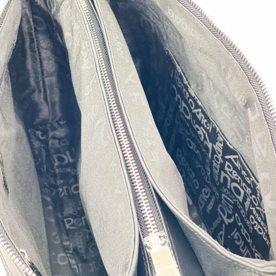 Сумка Renato Angi черная кожаная плетеная - фото 6, 