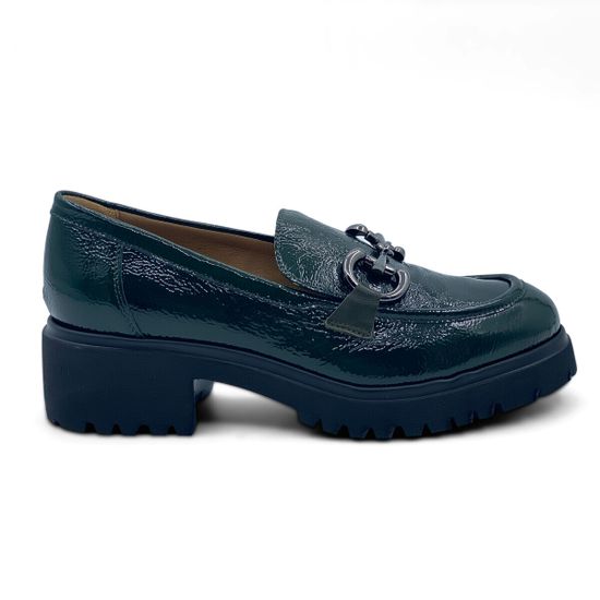 Лоферы Donna Soft зеленые наплак демисезонные - фото 1, DS1881 DS VERDE