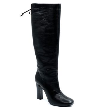 Сапоги Ninalilou черные кожаные демисезонные - фото 2, 222733 NL