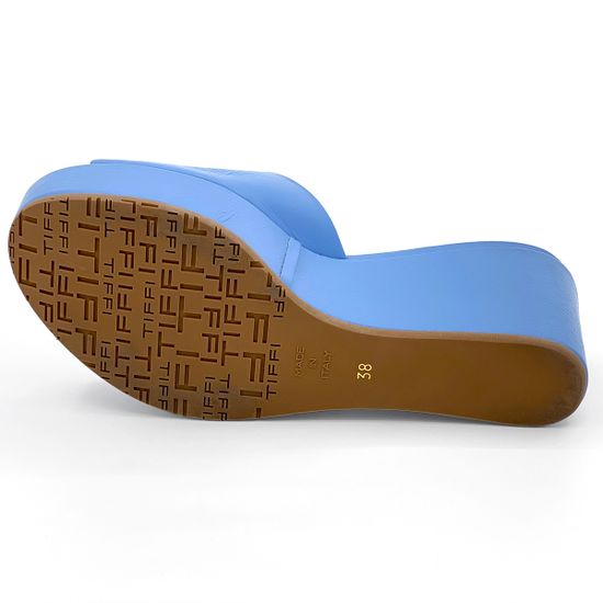 Сабо Tiffi синие кожаные - фото 4, 405/Z60 TI BLU