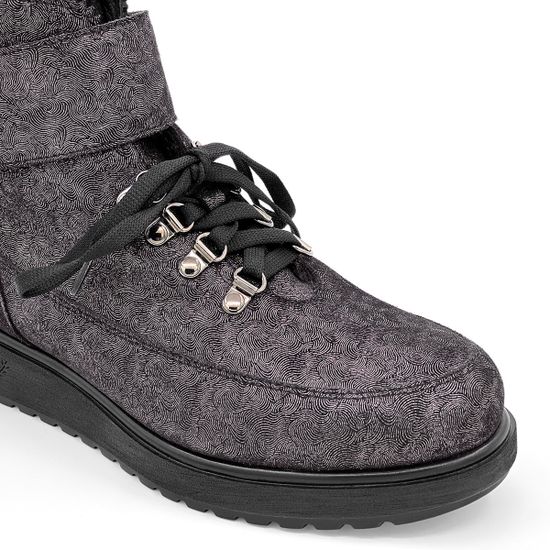 Ботинки Marzetti серые замшевые МЕХ - фото 6, 