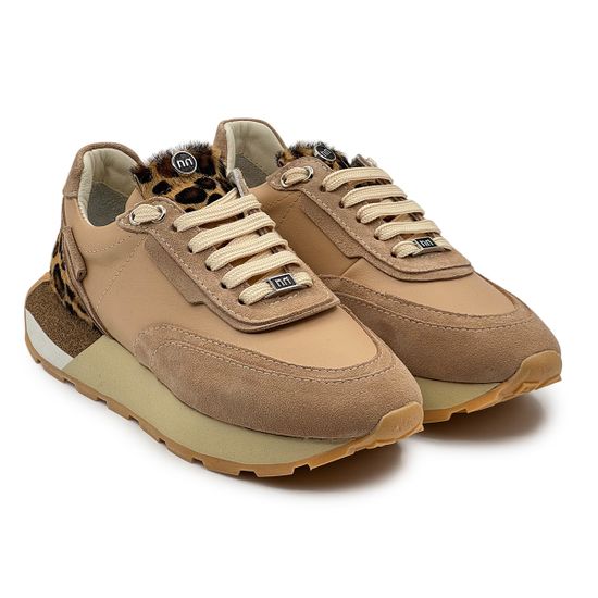 Кроссовки женские NILA NILA кожа/замша бежевая/леопард - фото 8, NO6742 NIL BEIGE LEO