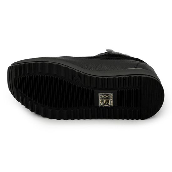 Полуботинки KELTON черные замша/кожа на меху - фото 4, 