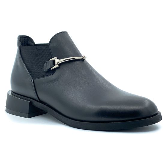 Ботинки женские Mimmu из натуральной кожи черного цвета - фото 2, 