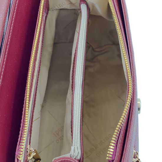 Сумка Valentino Orlandi бордовая кожаная - фото 4, 26021 VO BORDO