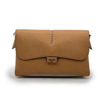 Клатч Loristella рыжий кожаный - фото 1, 2948 LS