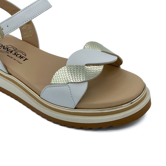 Босоножки Donna Soft кожаные белые - фото 6, DS1808 DS