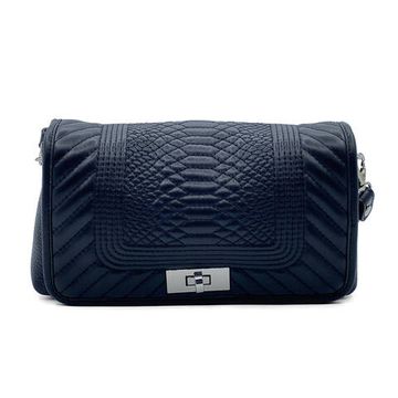 Сумка кросс-боди Marina Creazioni черная кожаная стеганая - фото 1, B6514 MC NERO TRP072