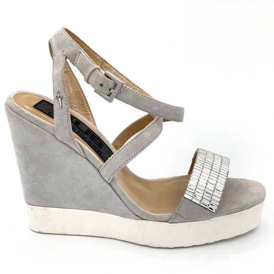 Босоножки Cesare Paciotti замшевые белые - фото 1, 