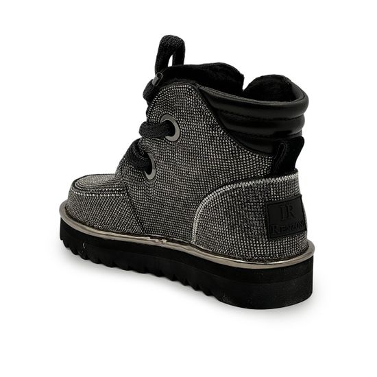 Ботинки Ilasio Renzoni серебряные кожаные на меху - фото 3, M267 IR SILVER