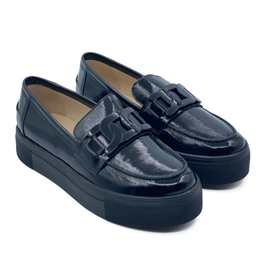 Лоферы Cover черные наплак - фото 7, 