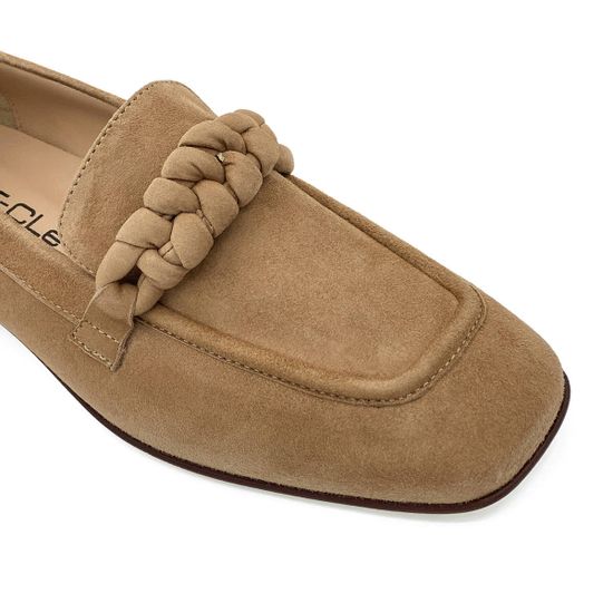 Лоферы MOTCLE коричневые замшевые - фото 6, MOT2366 MOT