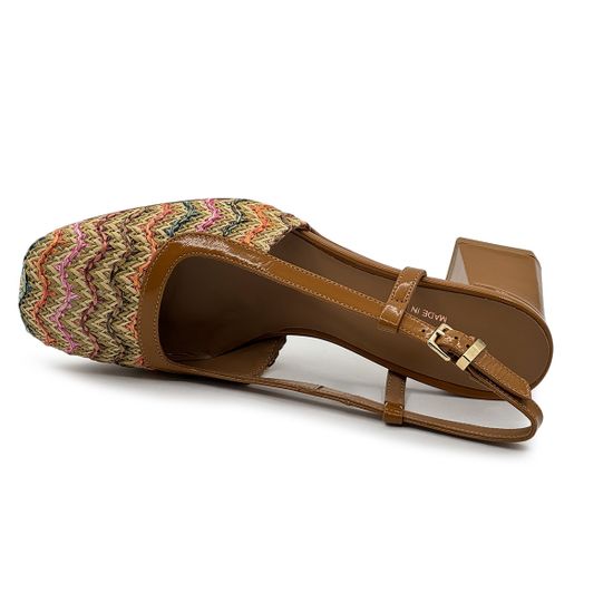 Туфли летние Tiffi бежевые/мультиколор кожа/текстиль - фото 5, TF23/50 TI