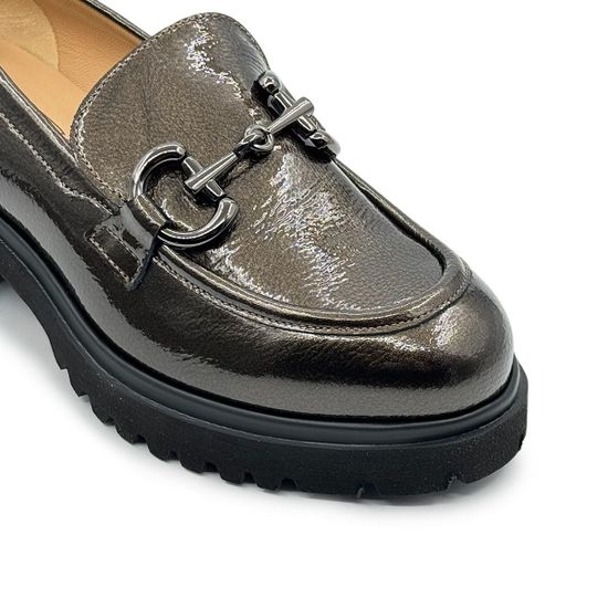 Лоферы женские Donna Soft темно-серые наплак - фото 6, DS1881 DS GRIGIO