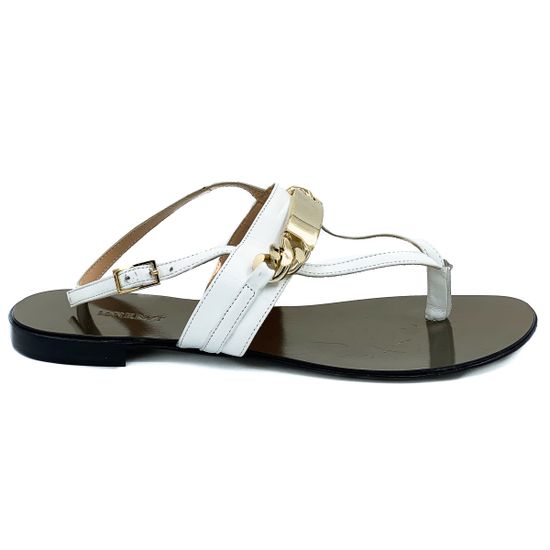 Босоножки Renzi кожаные белые - фото 1, 