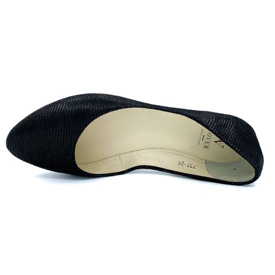 Балетки Cover черные лазерная обработка - фото 4, 