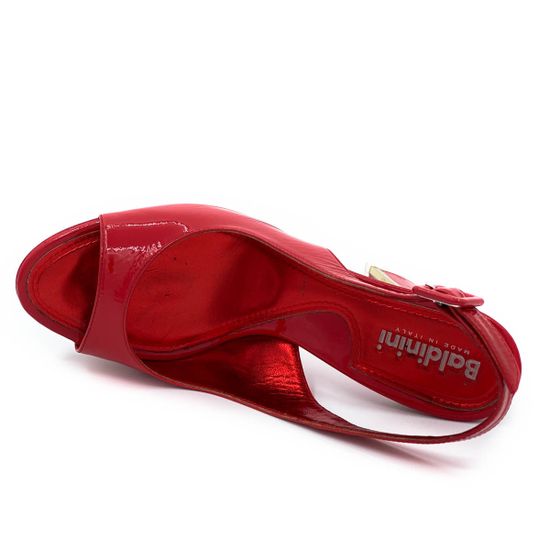 Босоножки Baldinini красные наплак - фото 4, 