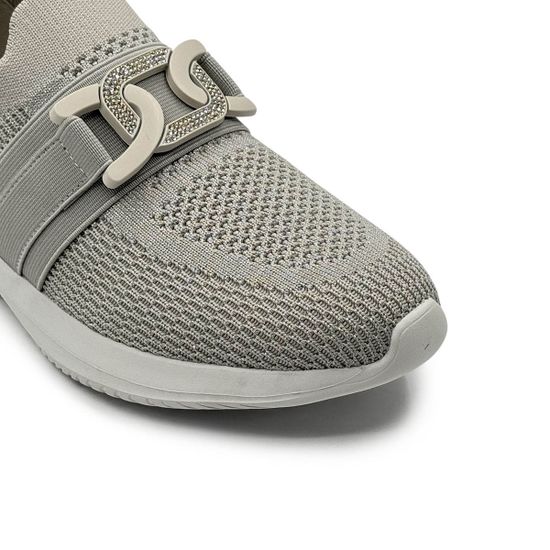 Кроссовки Francesco V светло-серые текстильные с пряжкой - фото 6, T126 FV GRIGIO