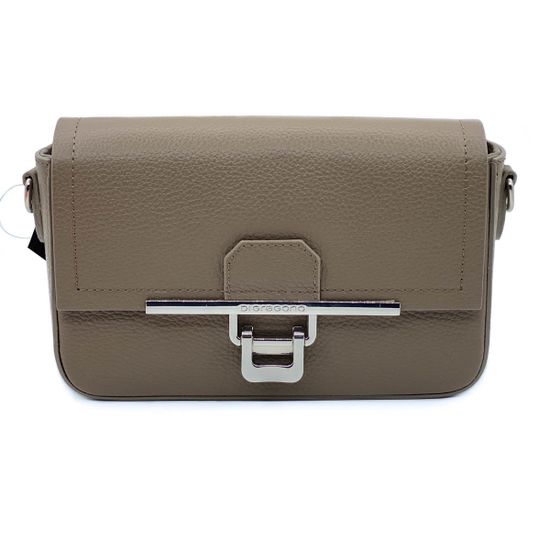 Клатч Di Gregorio бежевый кожаный - фото 1, 