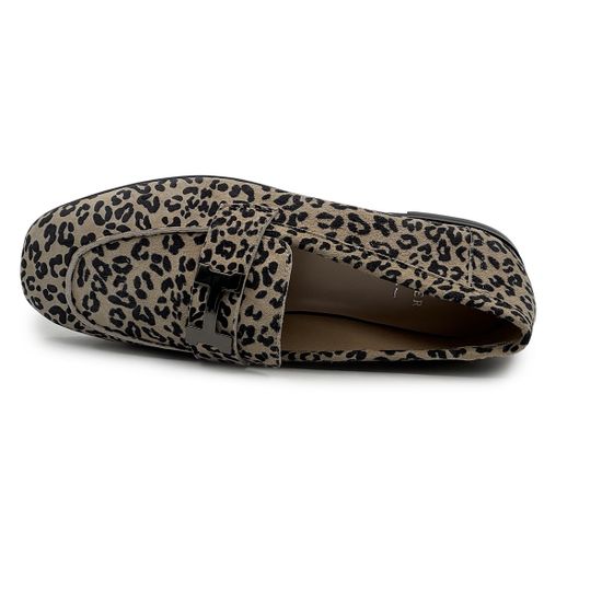Лоферы CV COVER принт "леопард" замшевые с пряжкой - фото 5, 9809-07 COV LEO