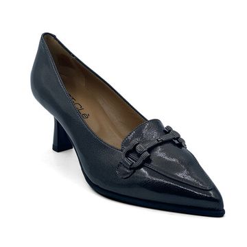 Туфли MOTCLE наплак темно-серого цвета с пряжкой - фото 2, MOT2416 MOT PEPPER