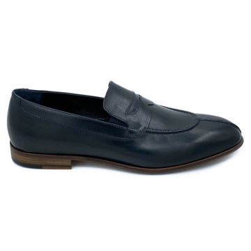 Туфли Giampieronicola синие кожаные - фото 1, Z43402 GPN