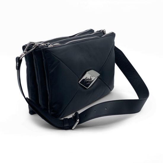 Сумка Renato Angi черная кожаная - фото 2, 