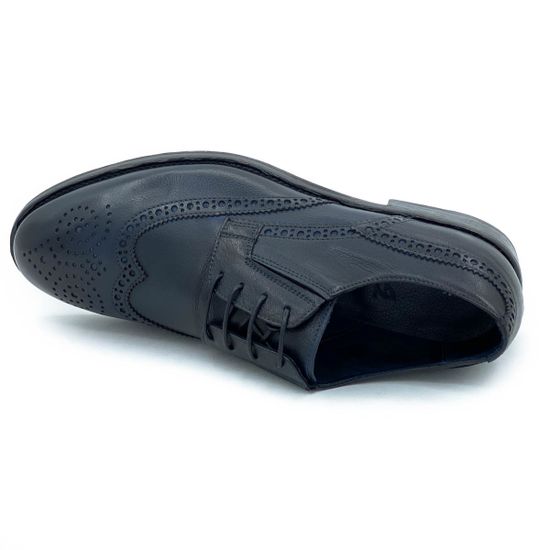 Ботинки Giampieronicola синие кожаные демисезонные - фото 5, 42702A GPN BLU