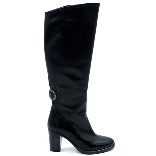 Сапоги Le Pepe черные кожаные демисезонные - фото 1, A252750 PEP NAP