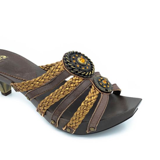 Сабо Fru.it бронзово-коричневые кожаные - фото 5, 8135 FR