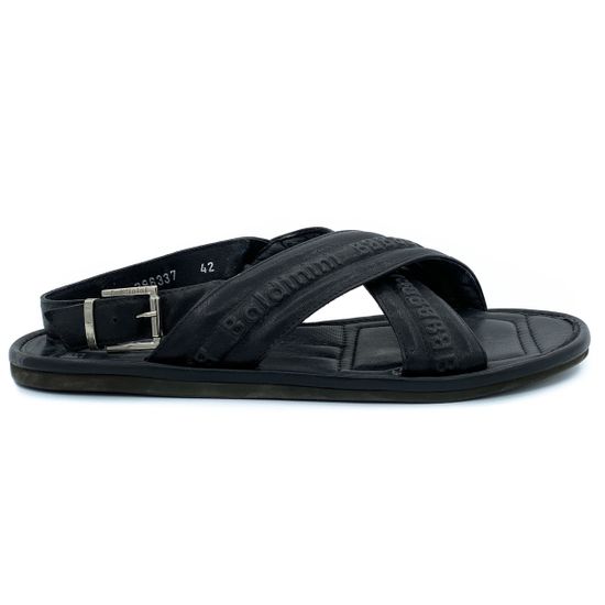 Сандалии Baldinini черные кожаные - фото 1, 