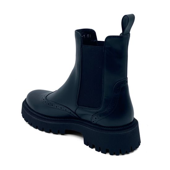 Ботинки Челси CVCover черные кожаные на байке - фото 3, 780207 COV