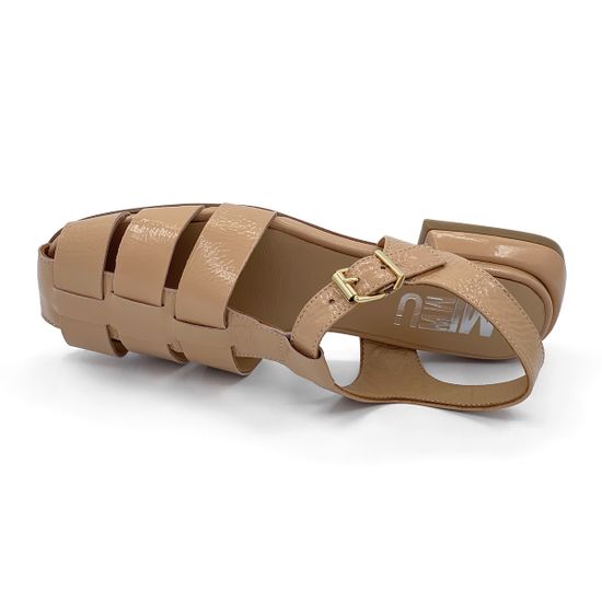 Сандалии MIMMU розовые кожаные лакированные - фото 5, F023K2 MIM ROSA