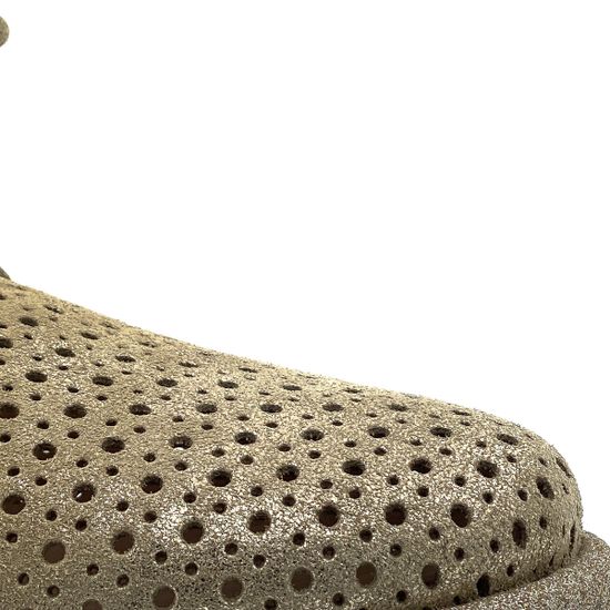 Полуботинки женские Pertini из перфорированного нубука бронзового оттенка - фото 6, 191W15609D1 PRT