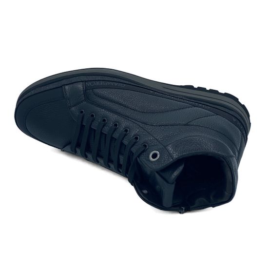 Ботинки Giampieronicola черные кожаные на шерсти - фото 5, B33844 GPN