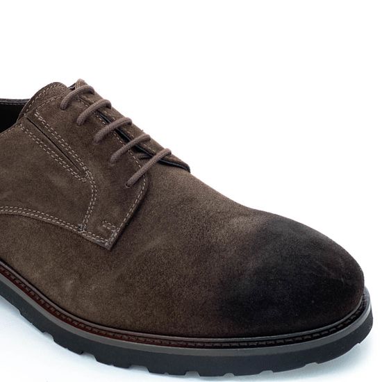 Ботинки Giampieronicola коричневые замшевые демисезонные - фото 6, 41351B GPN MORO