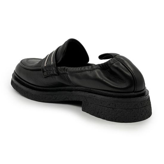 Лоферы FRU.IT черные кожаные с мягким задником демисезонные - фото 3, 8940 FR