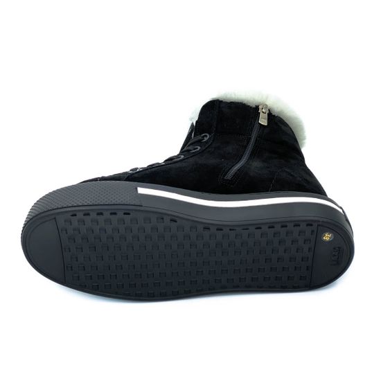 Ботинки Tuffoni черные замшевые МЕХ - фото 4, 3622004VF TUF