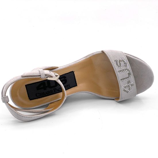 Босоножки Cesare Paciotti замшевые серые PERLA - фото 5, LLZD10W PA PERLA