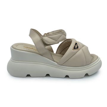 Босоножки NILA&amp;NILA бежевые кожаные - фото 1, ET1122 NIL BEIGE