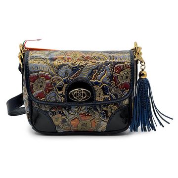 Сумка Marino Orlandi кожа мультиколор синяя - фото 1, 4941 MO BLU