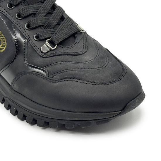 Кроссовки GianFranco Butteri черные кожа/нубук демисезонные - фото 6, 38901-C BUT