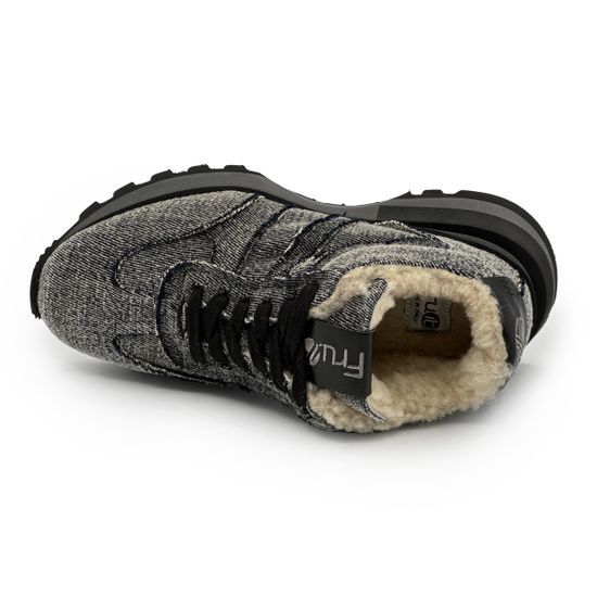 Кроссовки FRU.IT серые джинсовые на меху - фото 5, 9076T FR