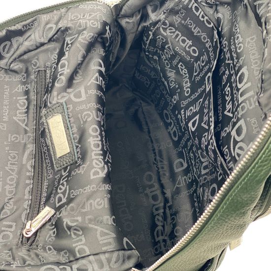 Рюкзак Renato Angi зеленый кожаный - фото 5, 