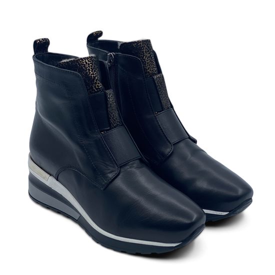 Ботинки Donna Soft черные кожаные на меху - фото 8, 