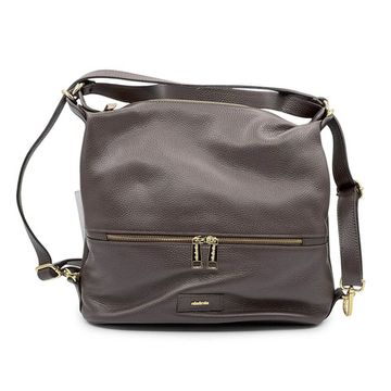 Сумка-рюкзак NILA&amp;NILA коричневая кожаная - фото 1, BNN7031 NIL MORO